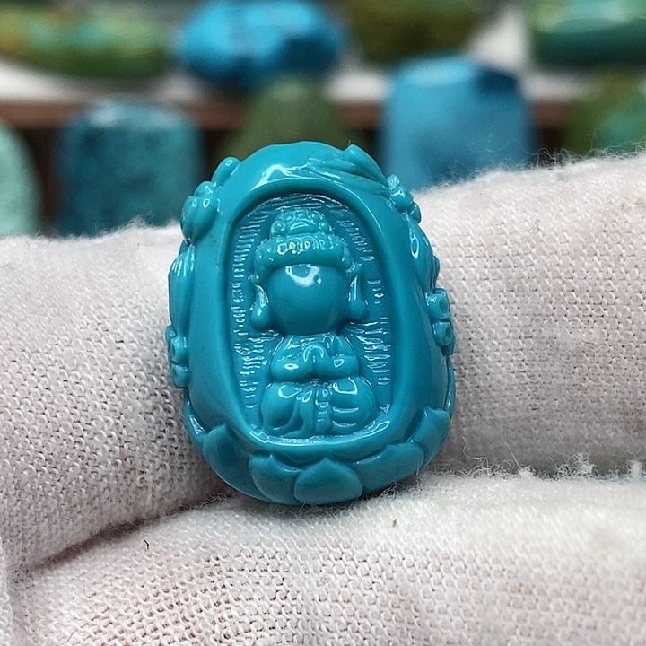 绿松石未镶嵌天然原矿 地大质检