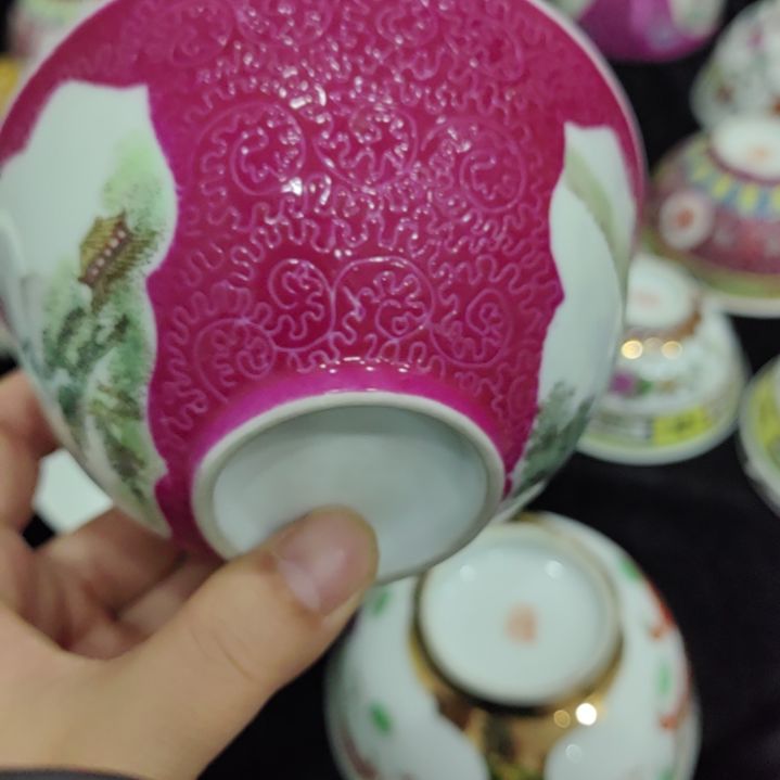 客***酒木景德镇饭碗和茶杯一个