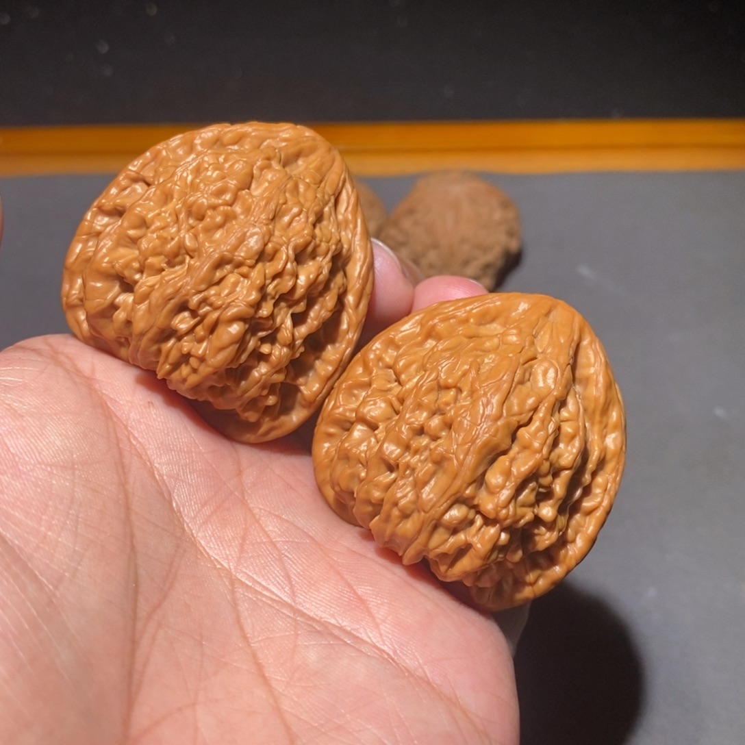 文玩核桃把件42虎头王