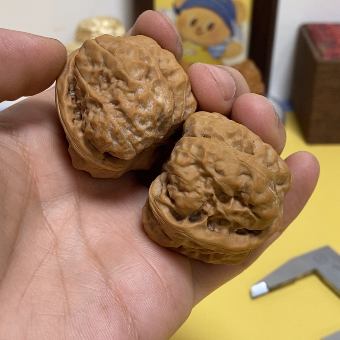 吊坠文玩核桃38蛙蛙有修介意勿拍