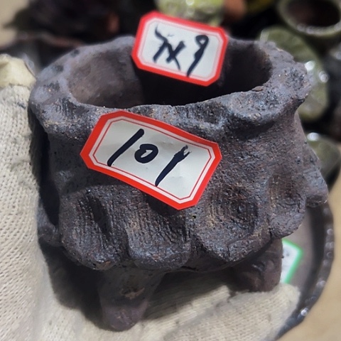 红陶以**马粗陶花盆手工