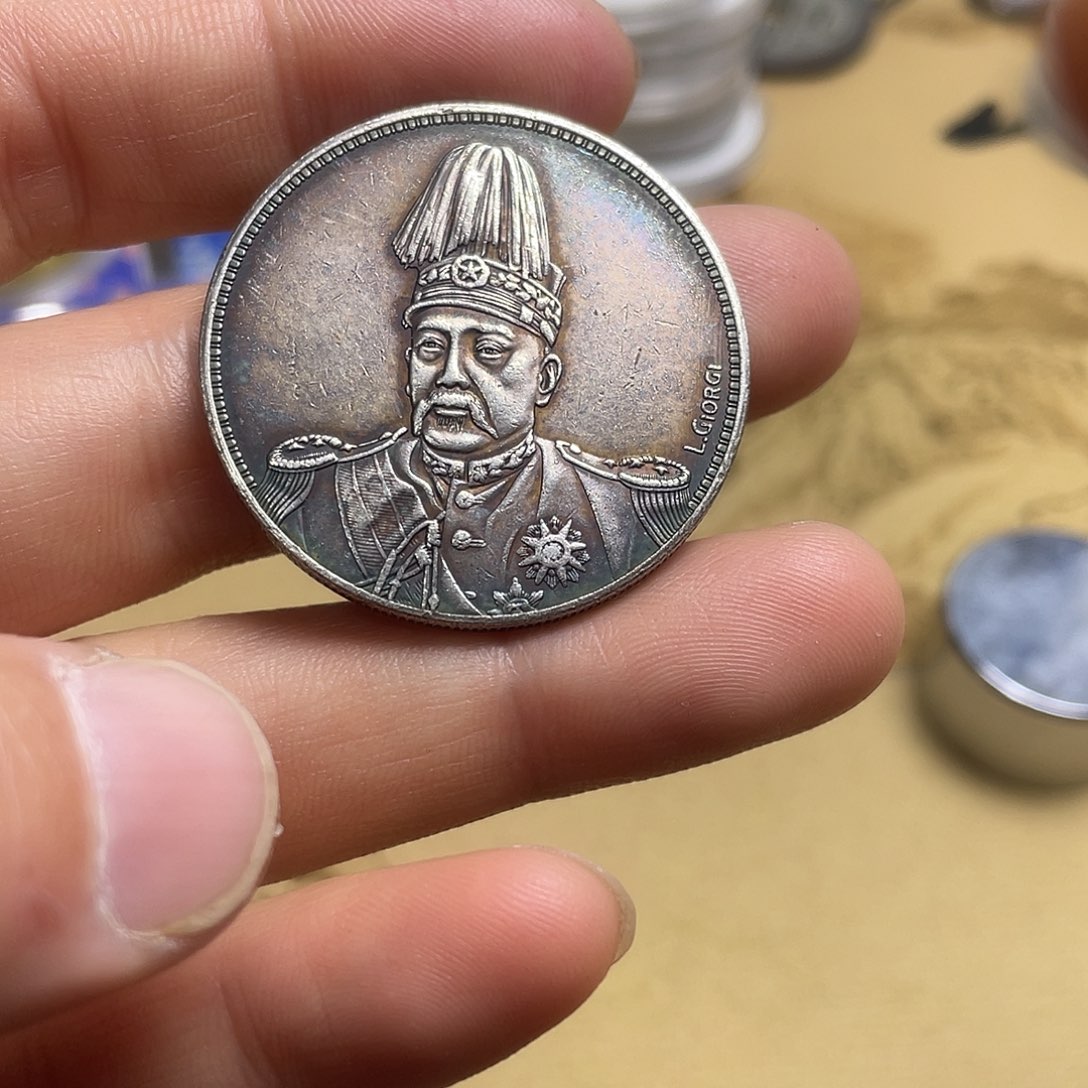 A复古工艺品包浆老品相好边齿清晰