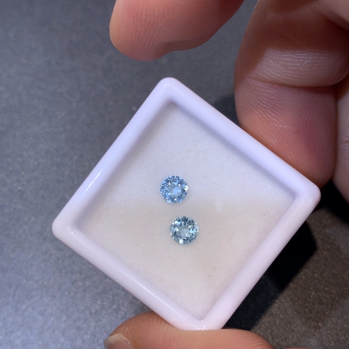 笔搁海蓝宝石未镶嵌0.58克拉