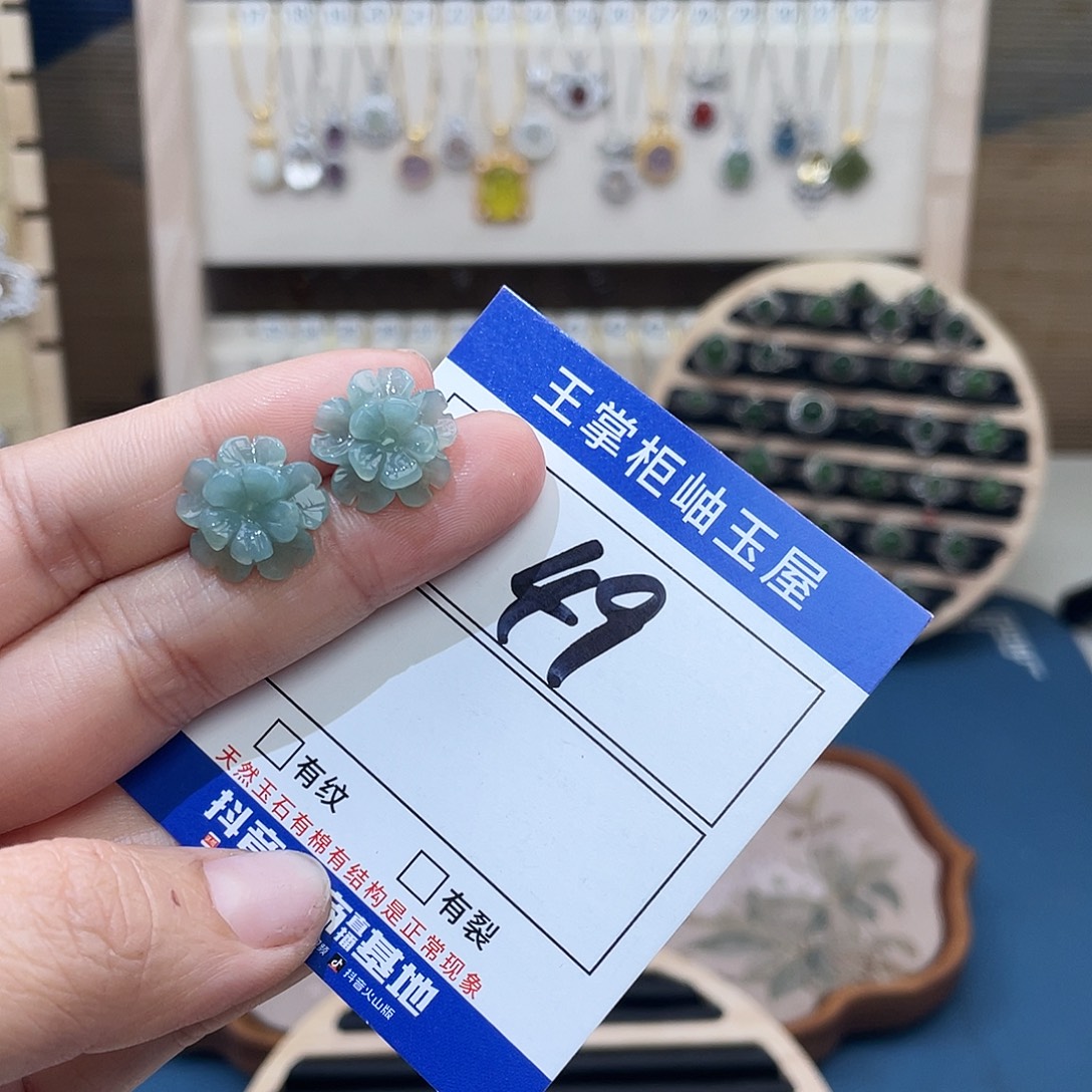 岫玉银S925镶嵌吊坠吊坠