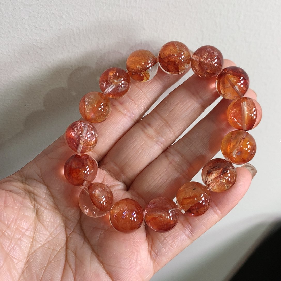 手链水晶未镶嵌天然金凤胶花