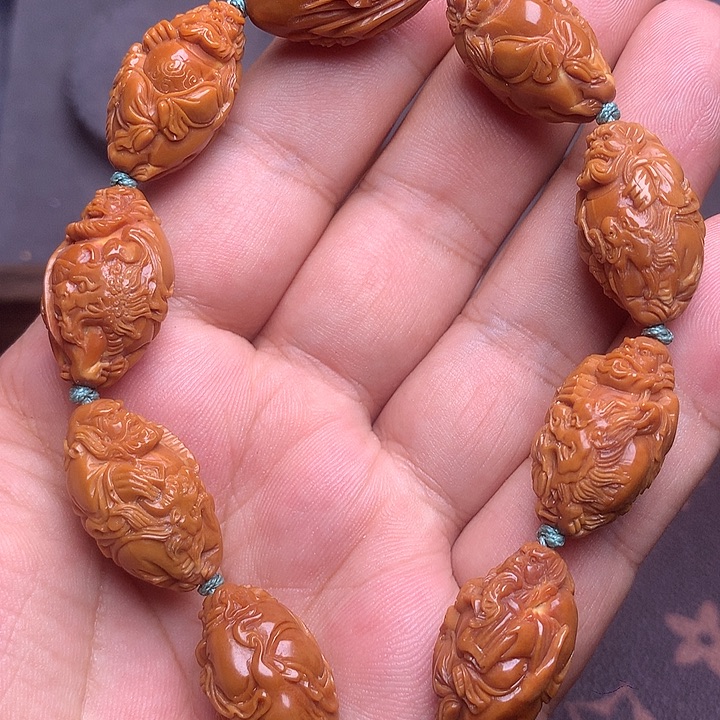 手串/手链橄榄核小籽骑兽钟馗手串