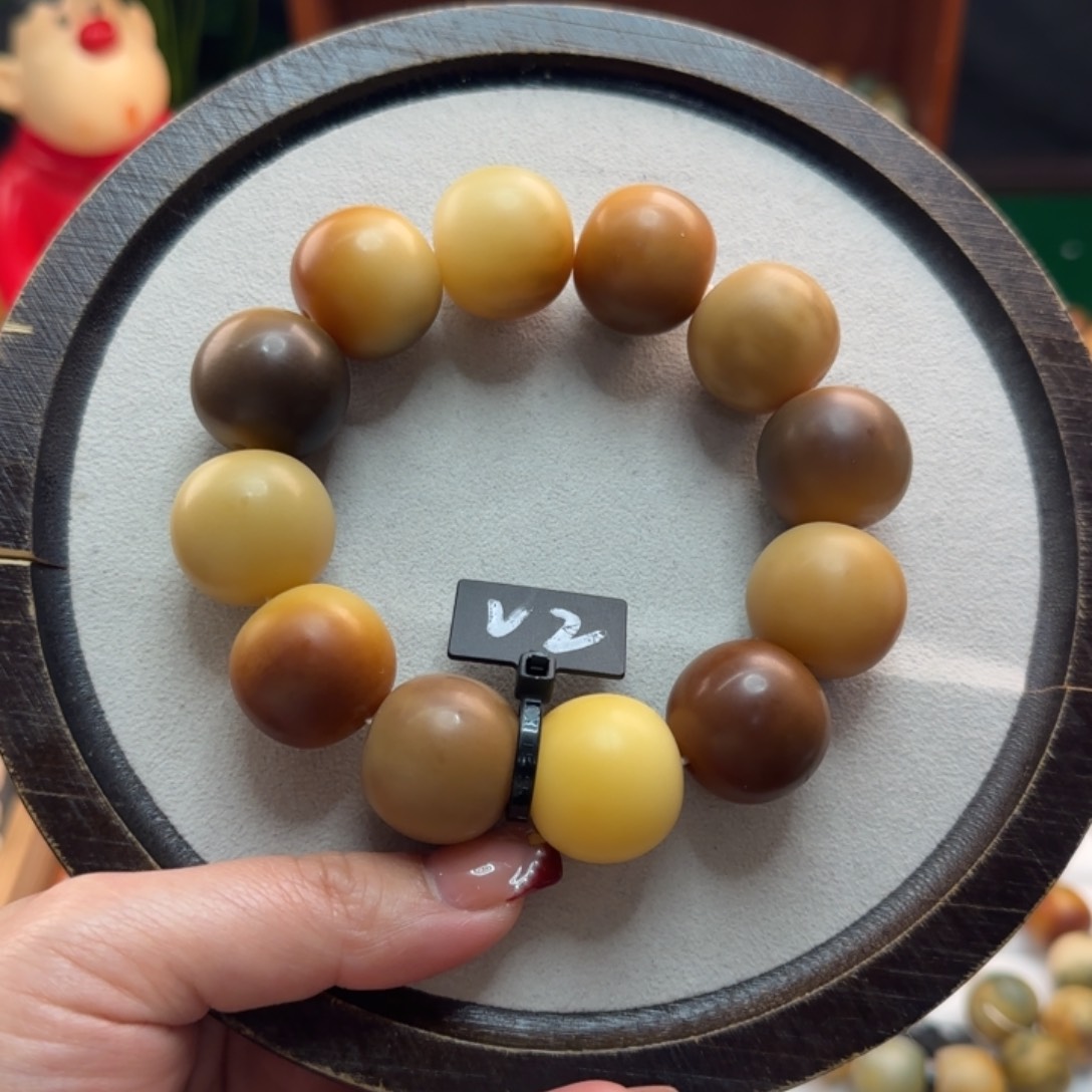 菩提根/象牙果手串卡23苹果干磨微瑕