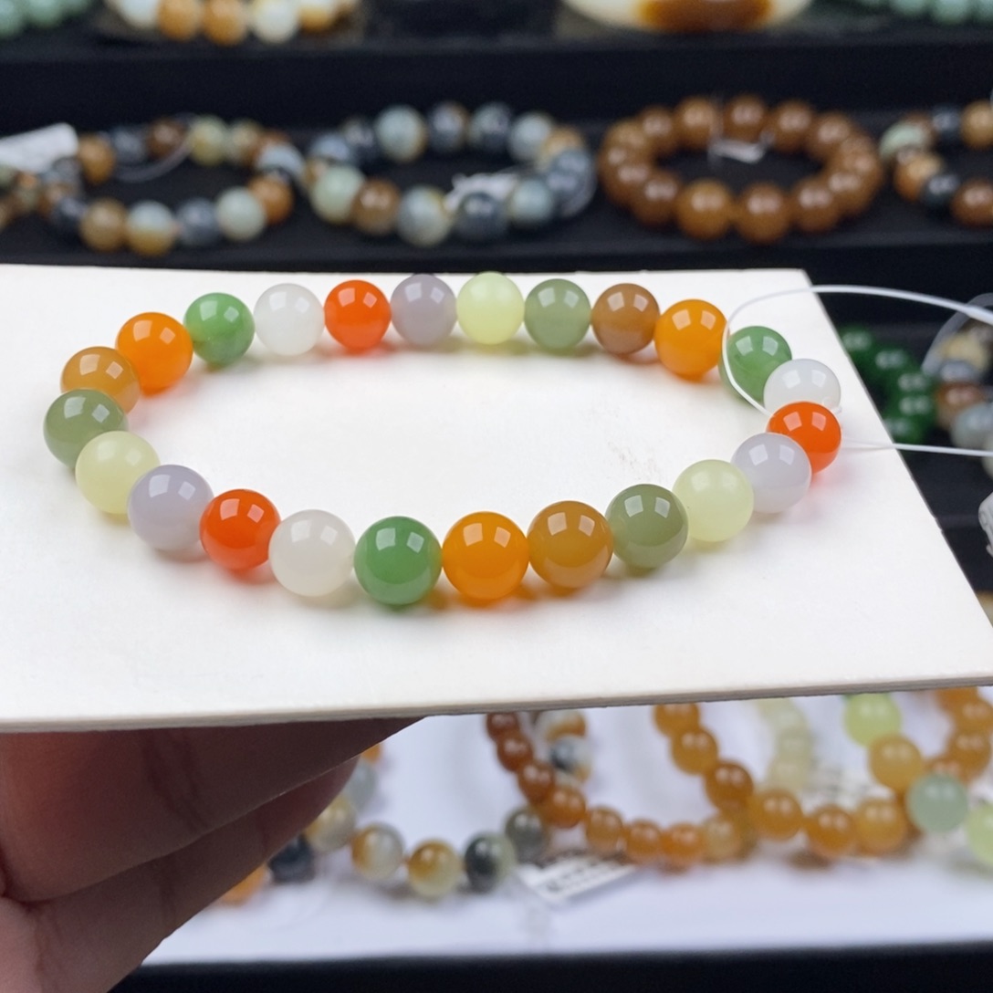 和田玉手串未镶嵌