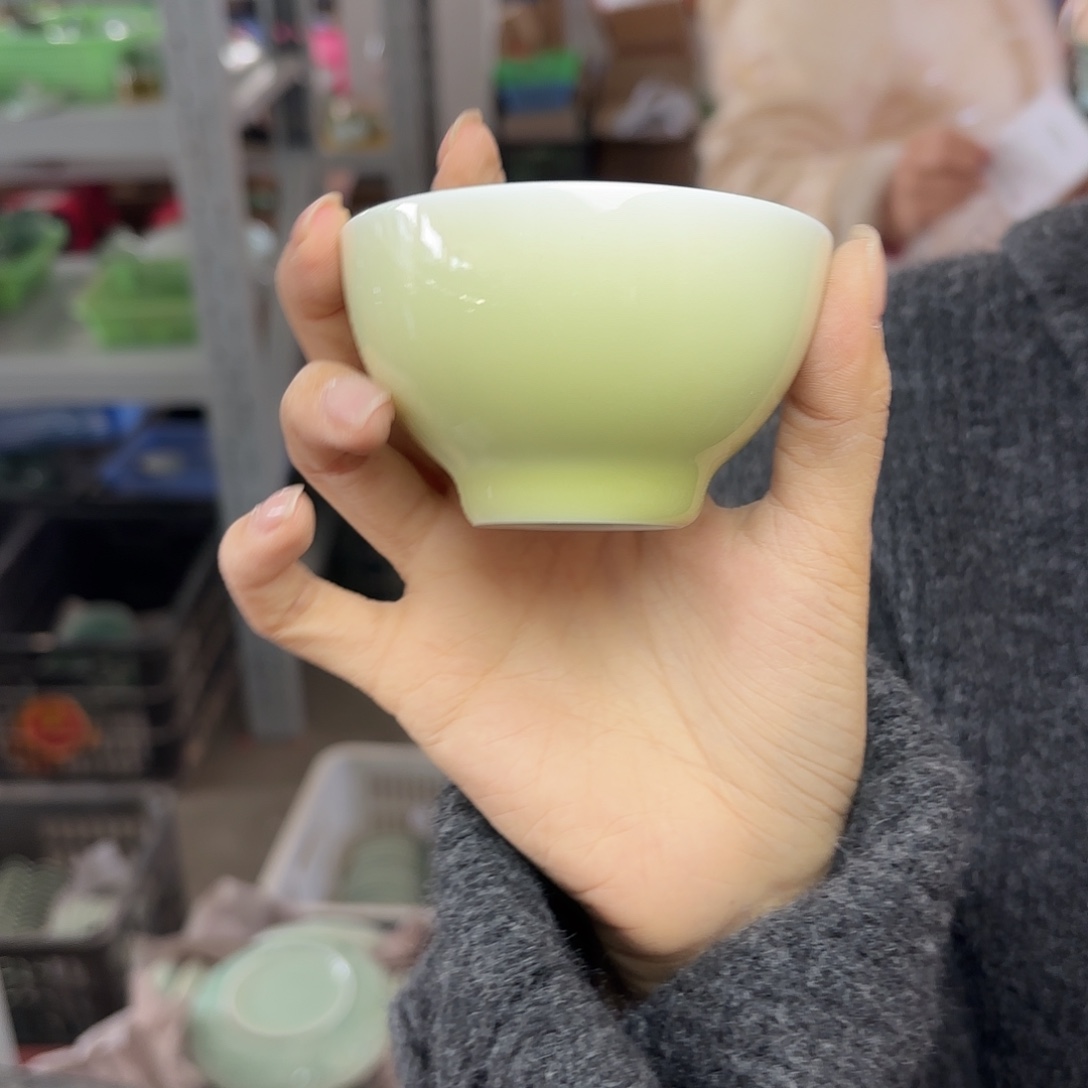 龙泉云间青瓷小米茶器