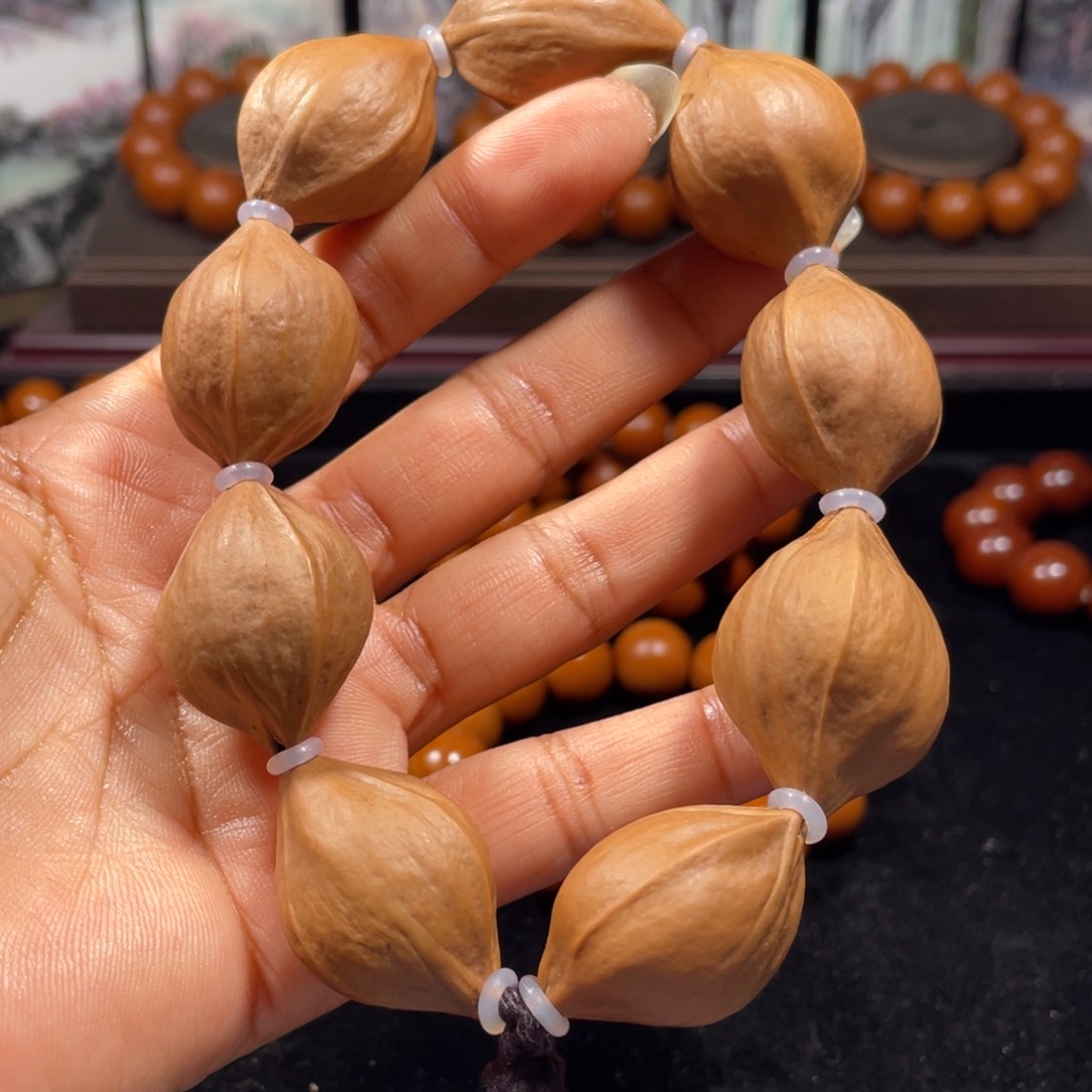 橄榄核手串/手链2.0+三花原皮9颗