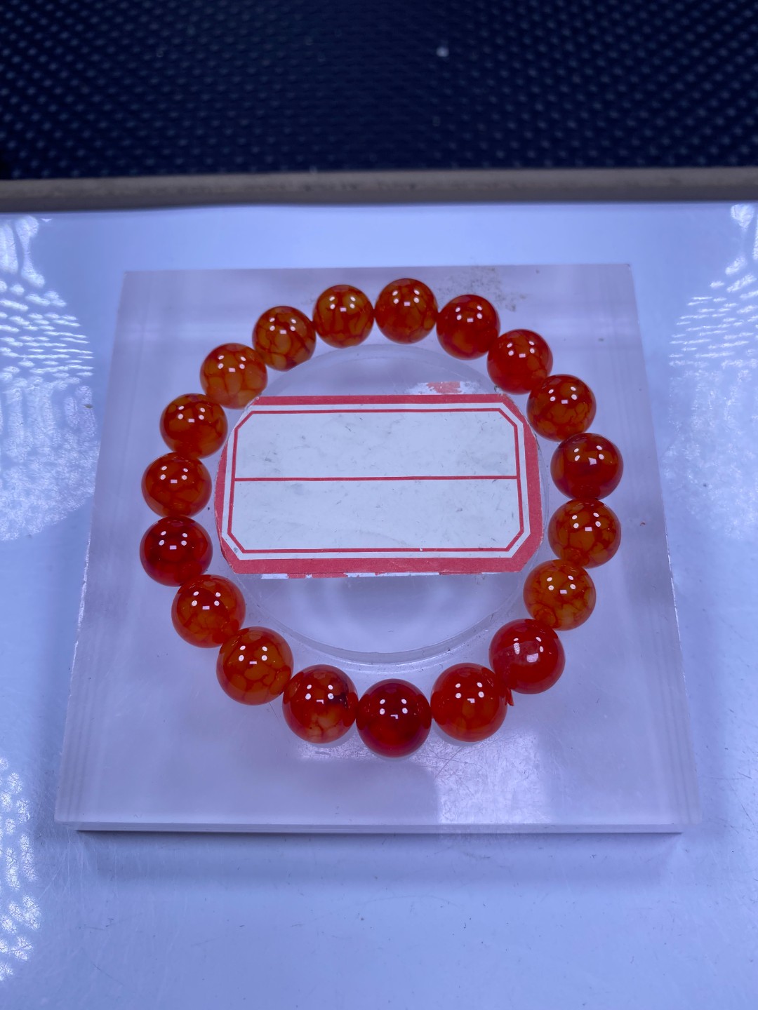 橙龙纹玛瑙10mm手串发一条B100