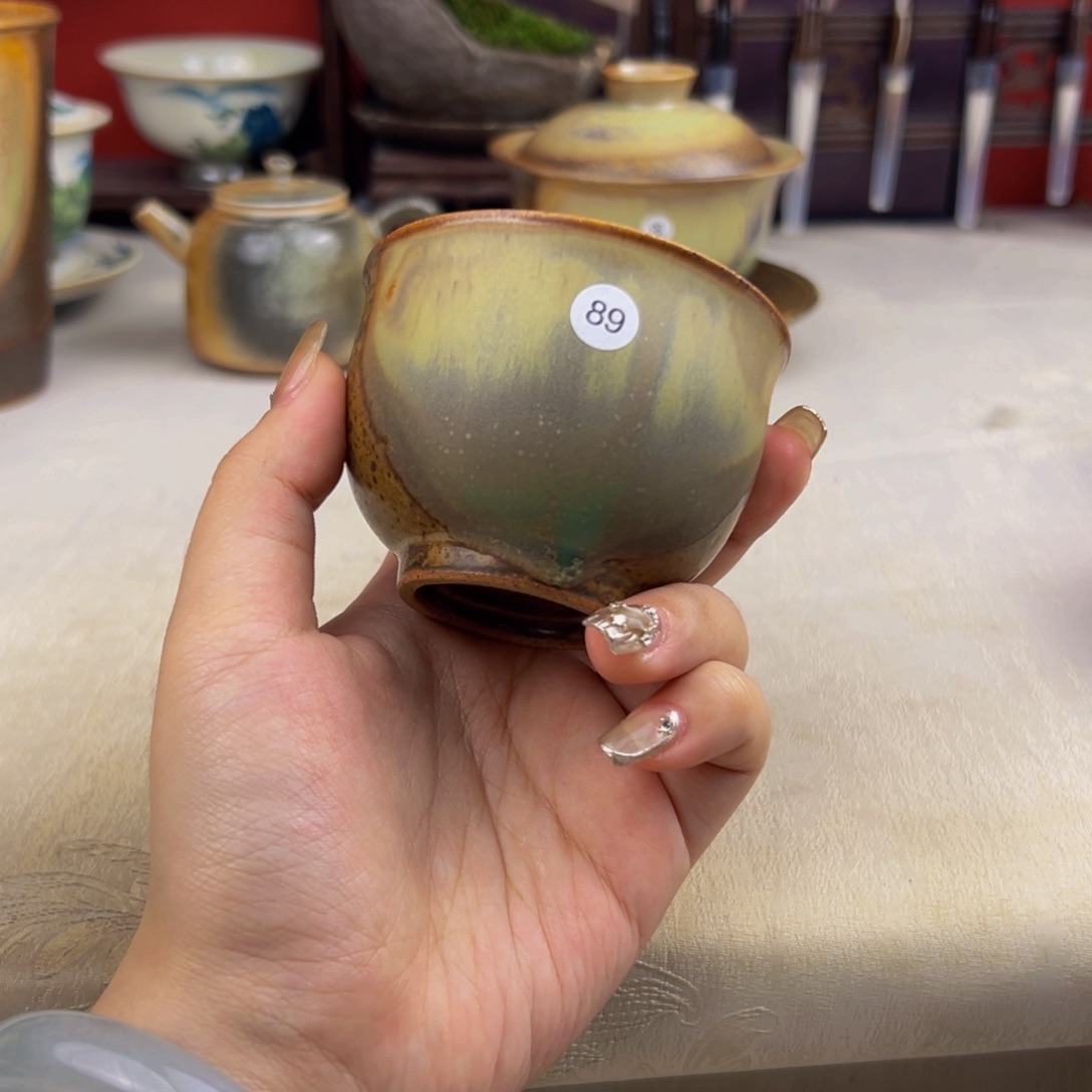 杯子纯手工柴烧主人杯