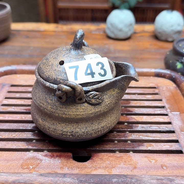 纯手工制作粗陶茶具