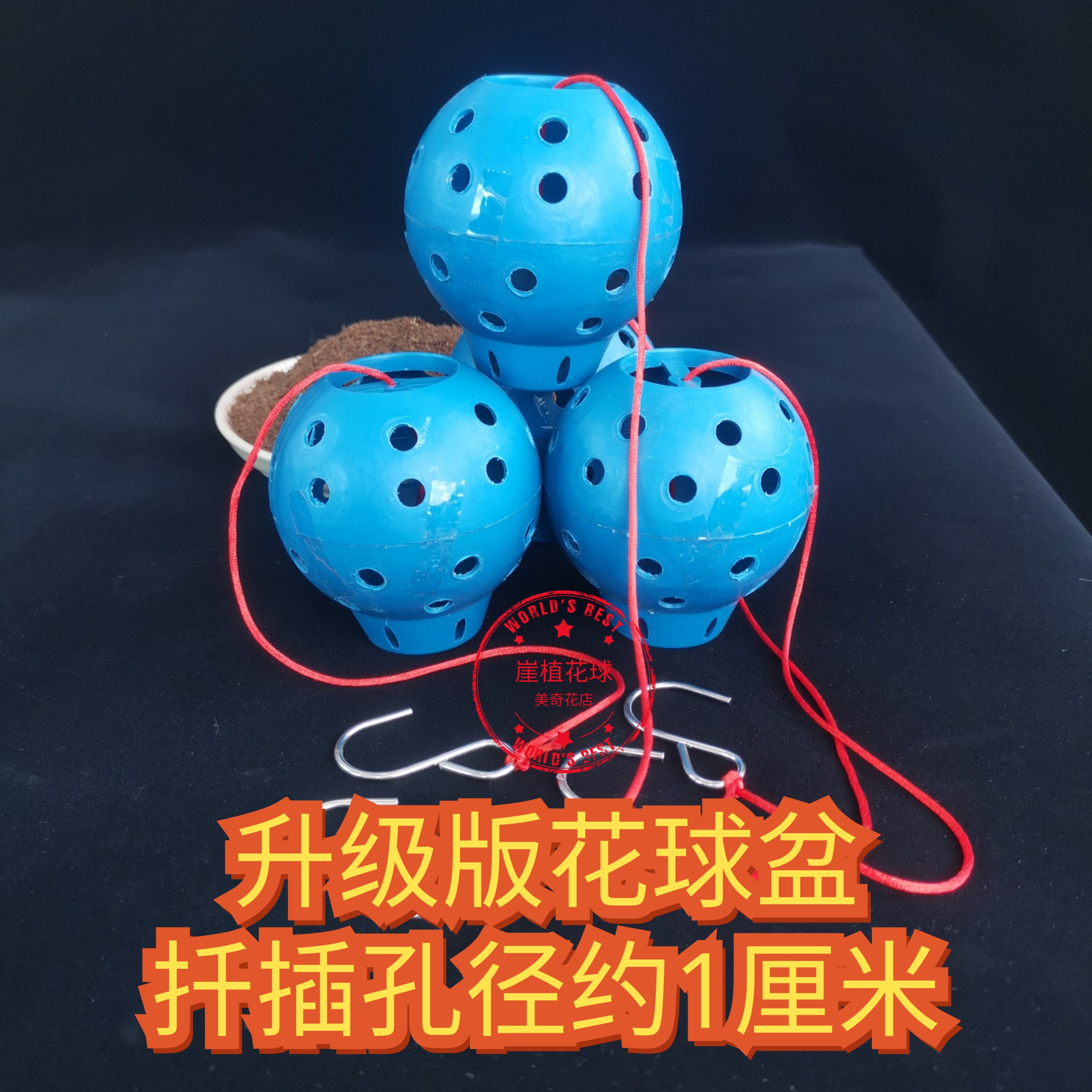 体验装升级多孔花球盆可种植多肉太阳花等小绿植造型萌趣灵动