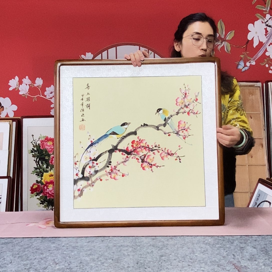 国画手写手绘国画作品63✖️63