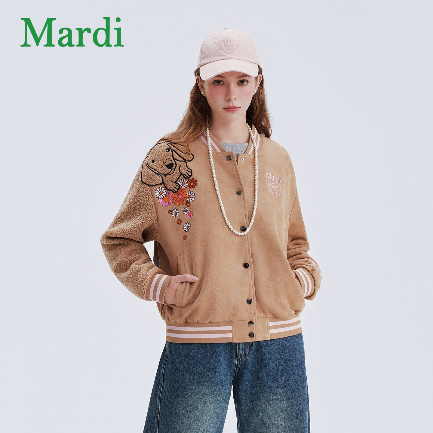 Mardi2025秋季外套冬季针织常规开衫休闲风长袖短款狗MWT2542487