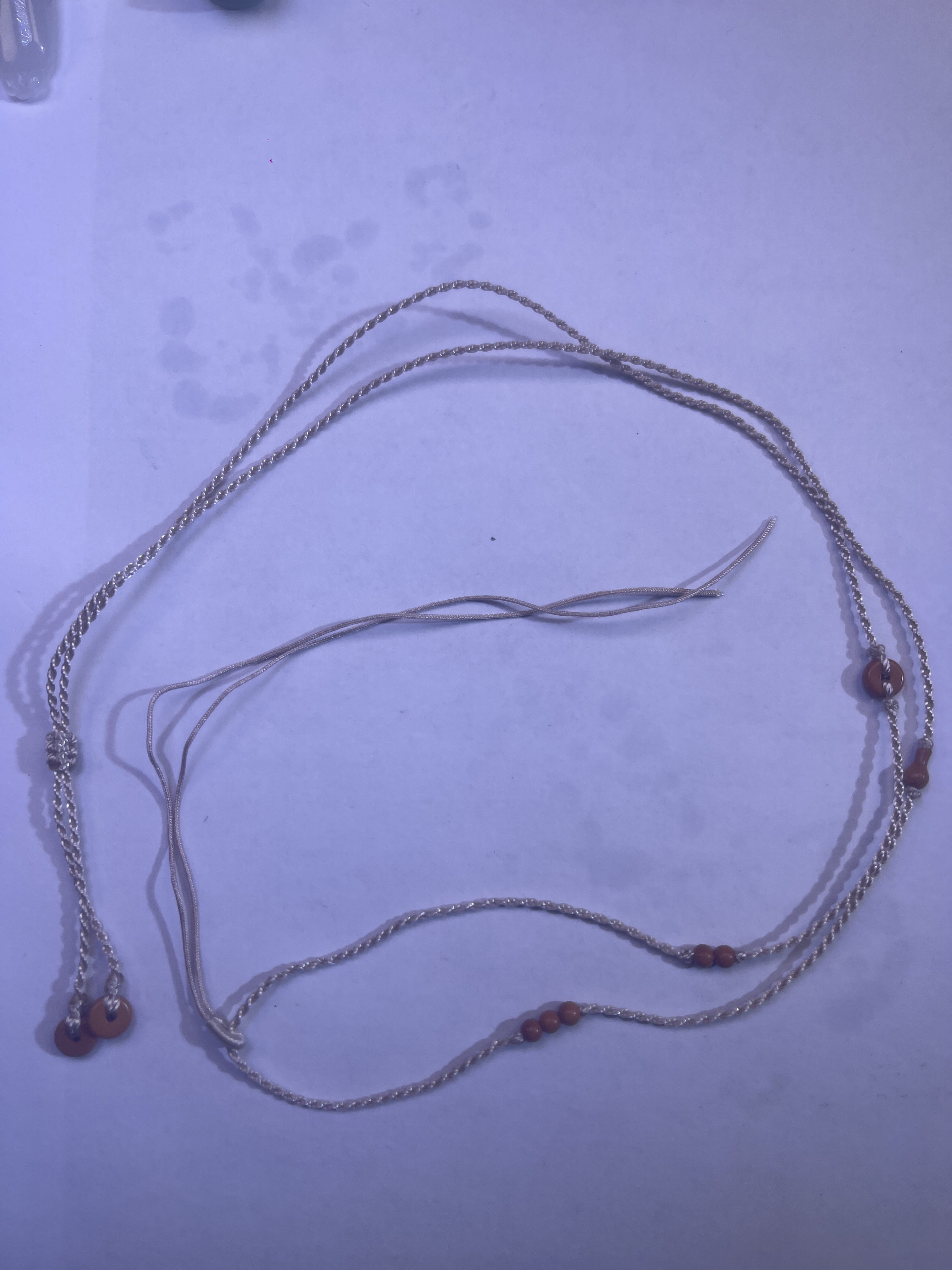 非金属棉绳项链 挂绳女细款锁骨可调节挂脖吊坠绳子复古百搭时尚