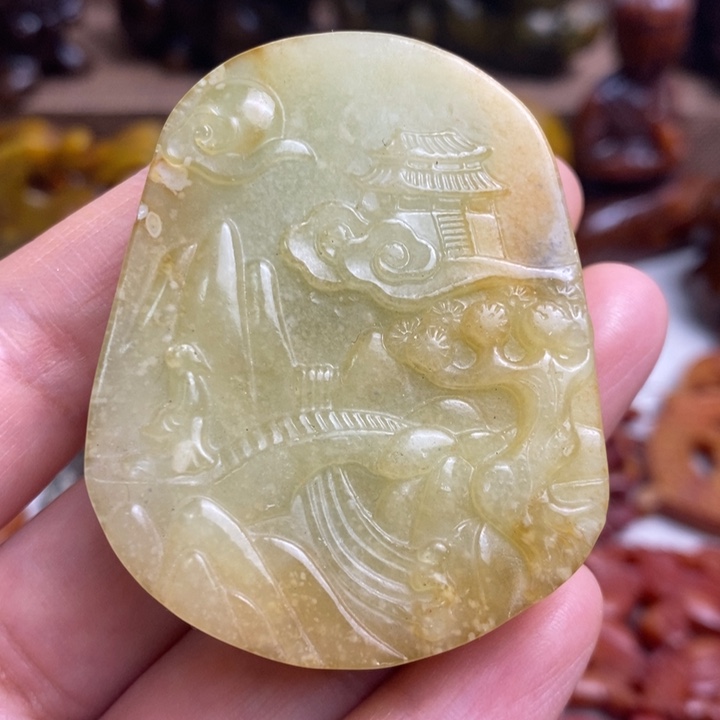 蛇纹石玉未镶嵌颈饰101