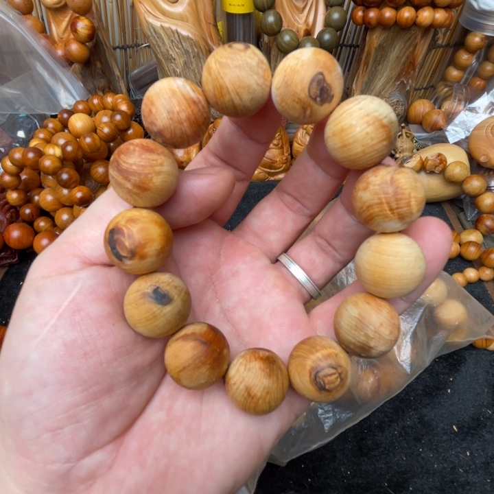 风***型手串/手链柏木（崖柏）太行瑕疵熏香料1.8