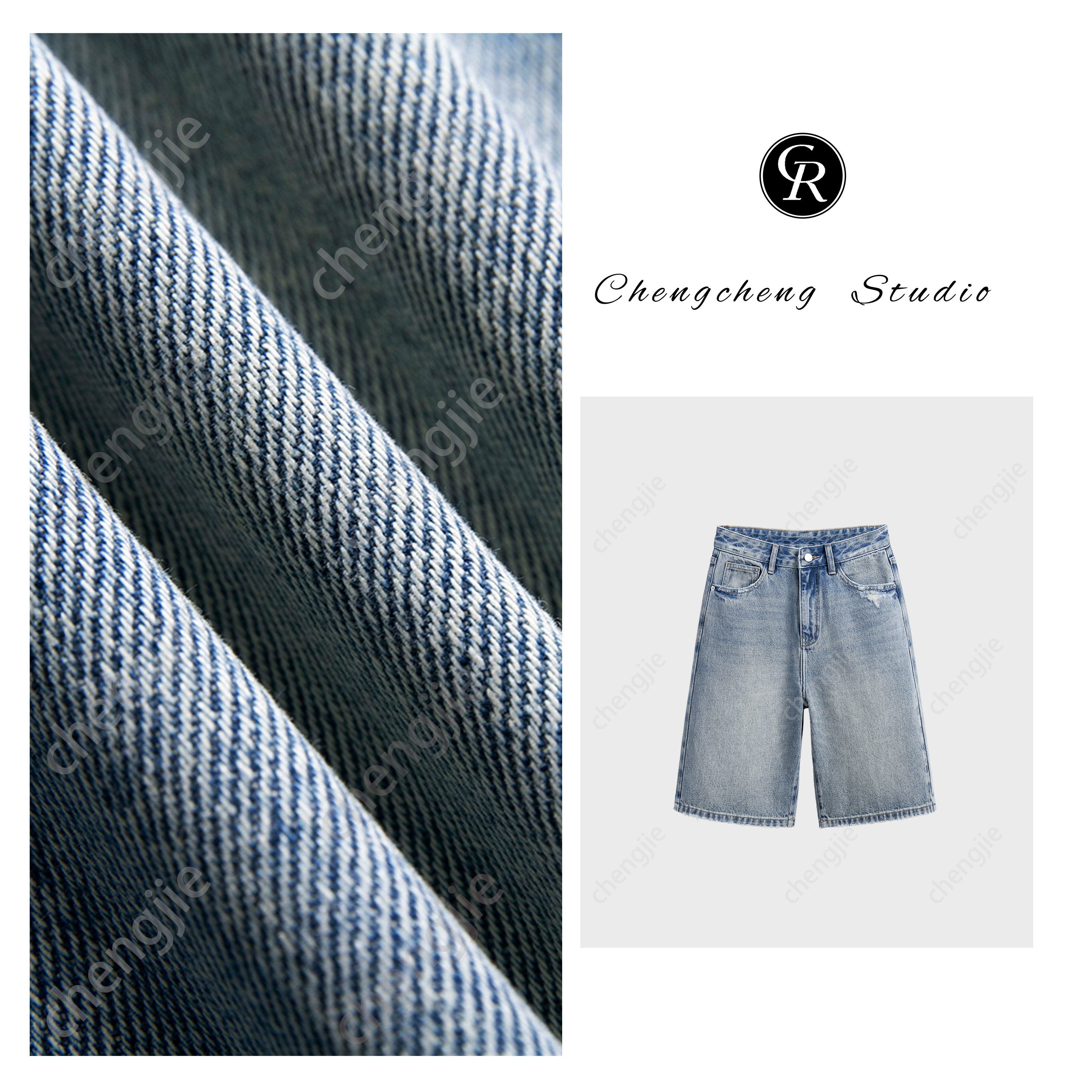  RAIN.CUN【芷间】夏季薄款五分直筒牛仔裤女梨形时尚百搭短裤