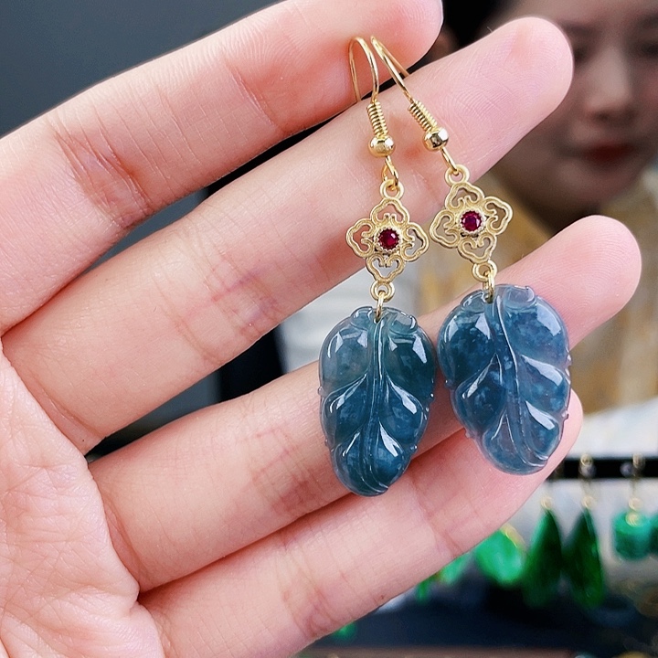 翡翠耳饰未镶嵌饰品