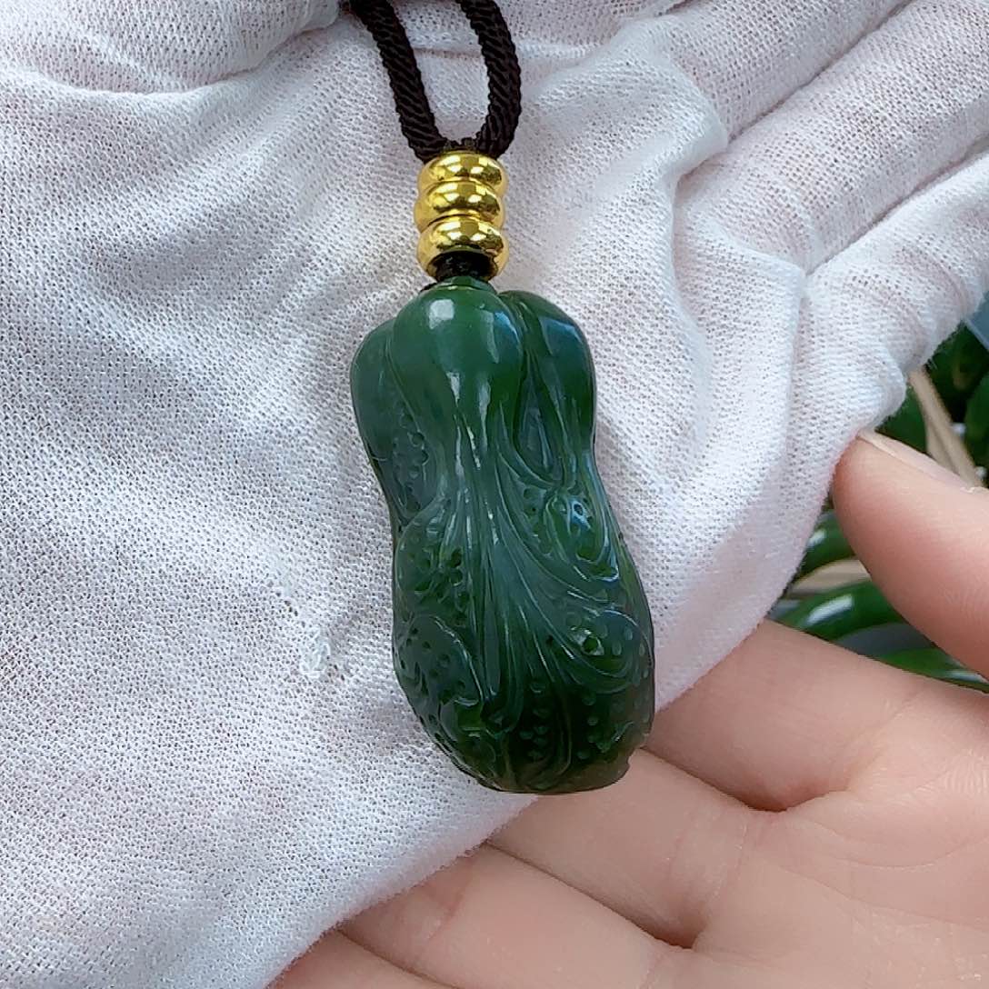 和田玉（碧玉）挂坠未镶嵌