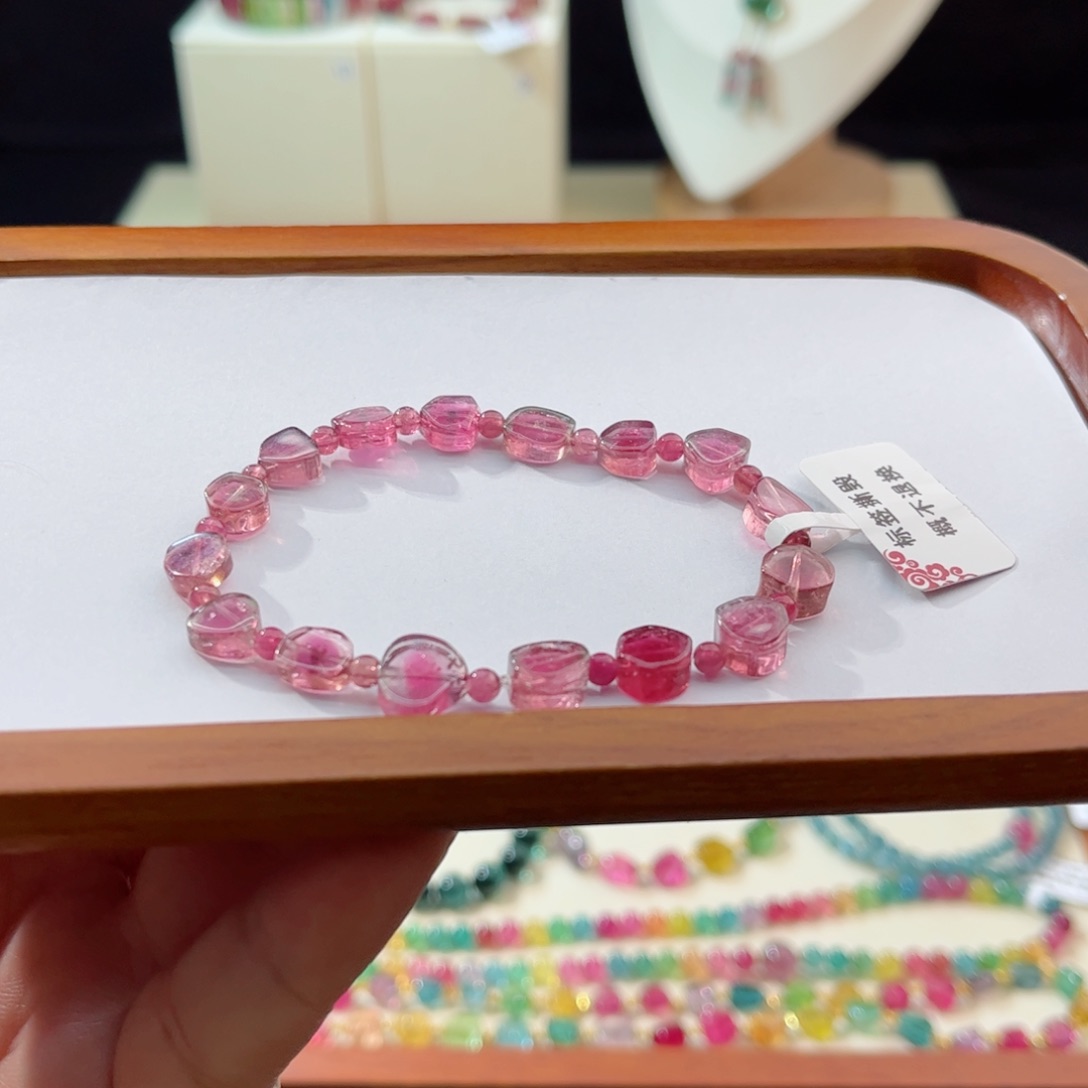 碧玺手串未镶嵌手串