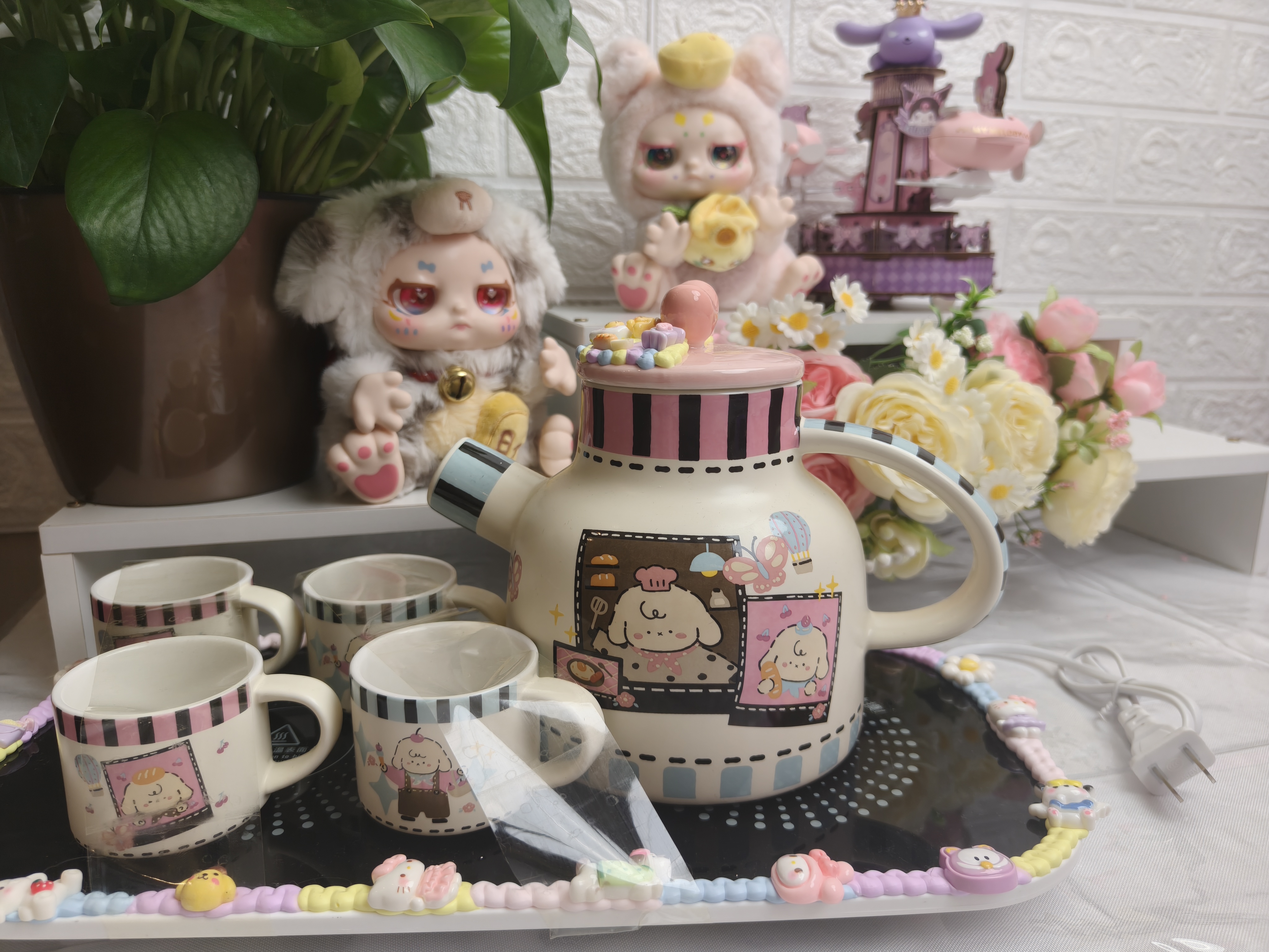 正版萌粒混装奶油胶diy（多喝水套组）