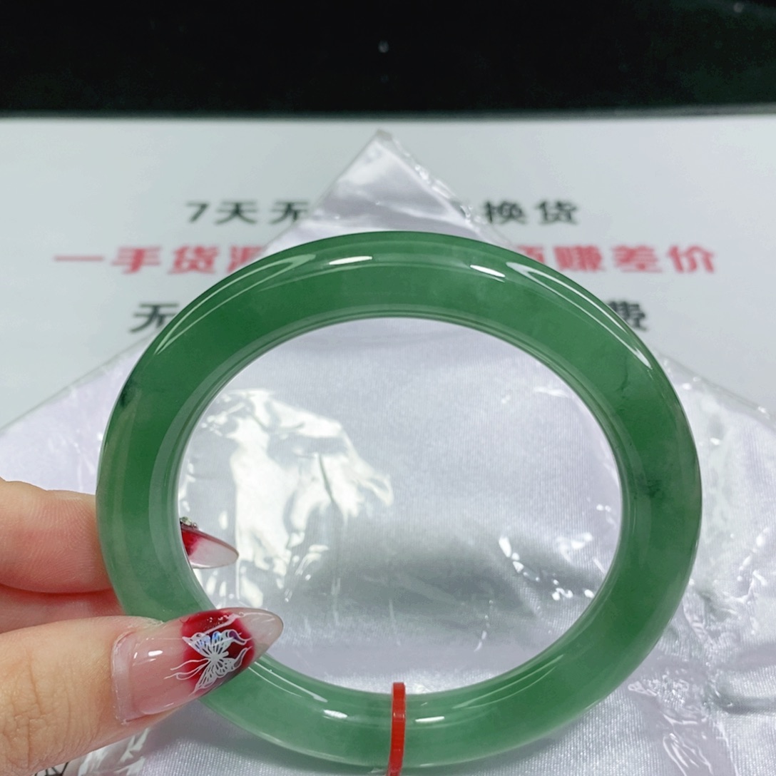 翡翠手镯未镶嵌58 59 圆条