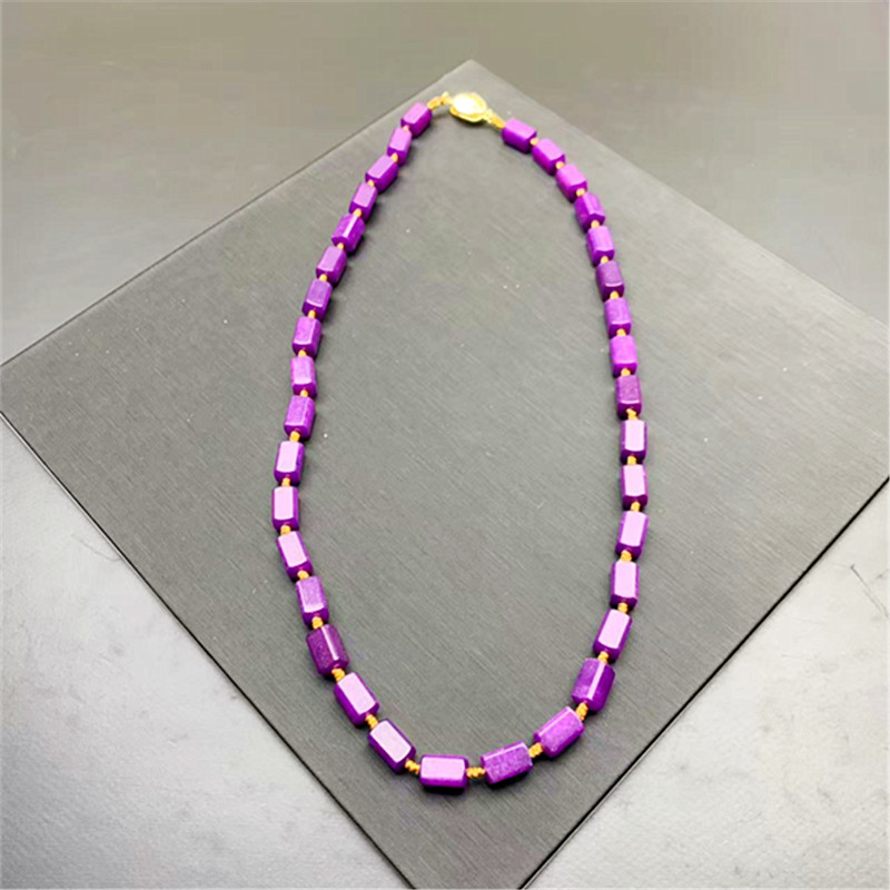 紫玉化长方6X10M项链s082多样性发一