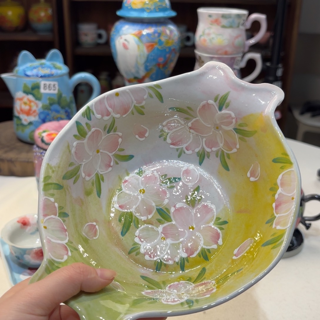 景德镇手绘高温釉下彩陶瓷茶具