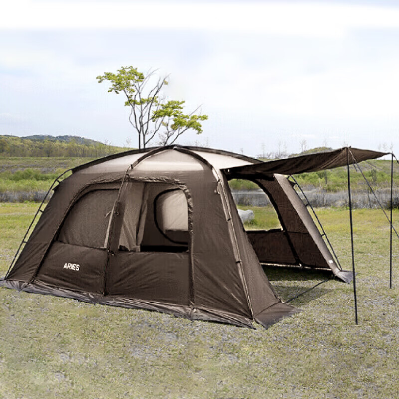 韩国polaris北极星白羊座帐篷户外露营过夜帐篷家庭式一室一厅帐