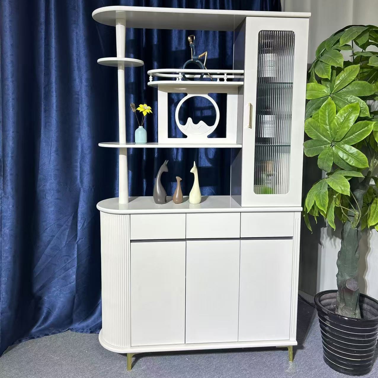 一米二客厅隔断玄关柜屏风柜置物柜子屏风简约大气轻奢双面家用