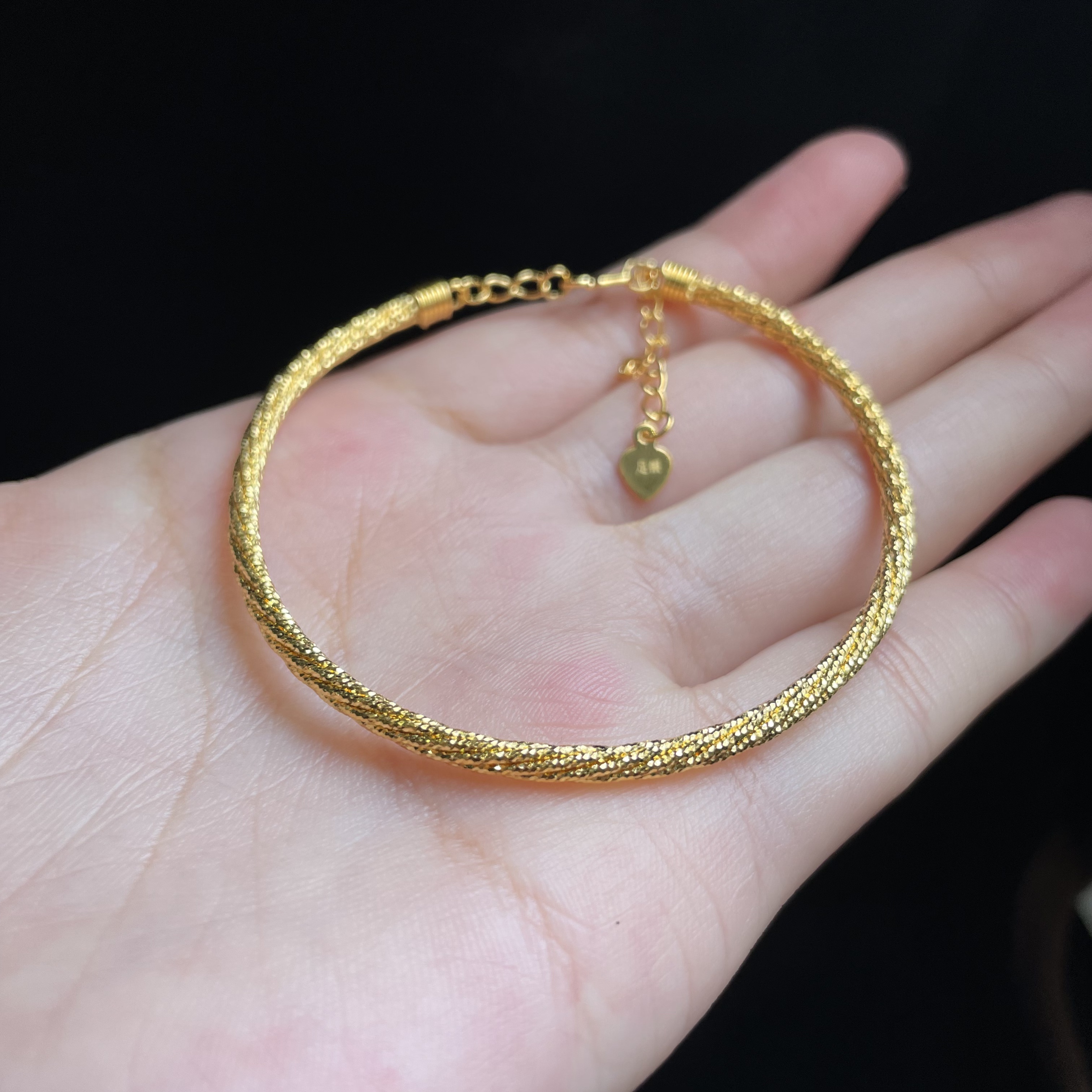 足银银制品 【玉总珠宝】足银纯银爆闪手链双十二送女生CAN3110093