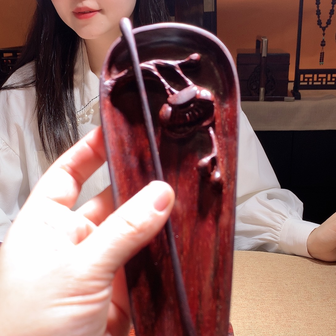 端景台紫檀木类茶则