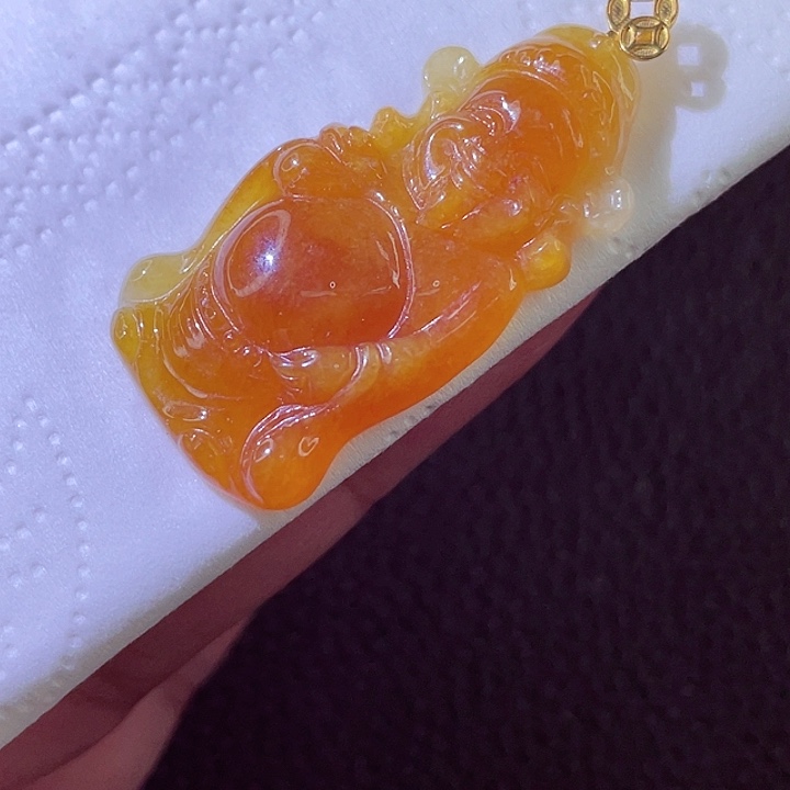 翡翠18K金镶嵌颈饰翡翠