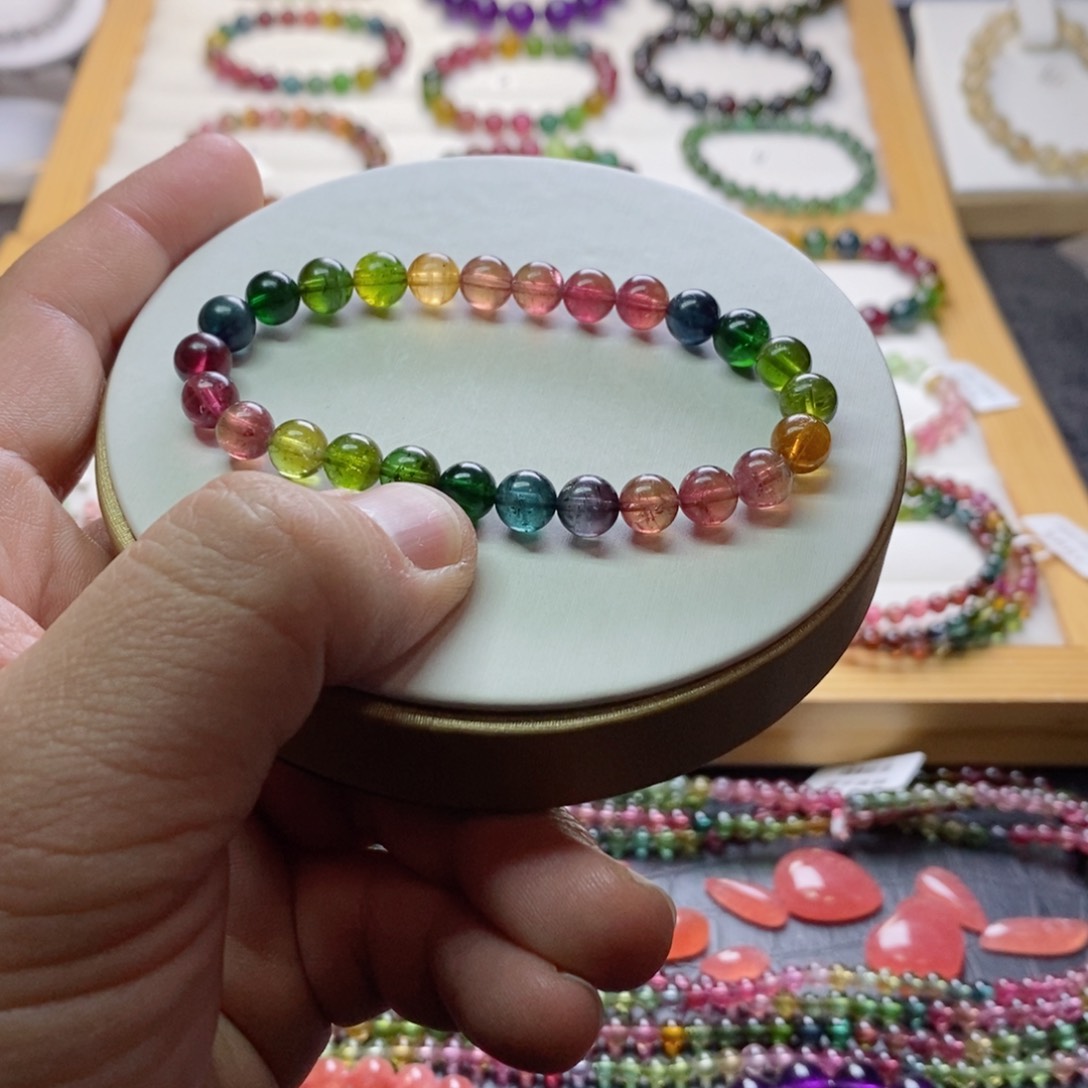 碧玺碧玺手链未镶嵌