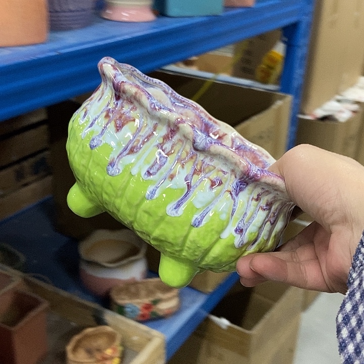 花盆单场满9.9发货17×14×10绿