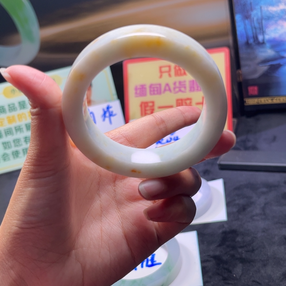 定制翡翠未镶嵌手镯57-60正