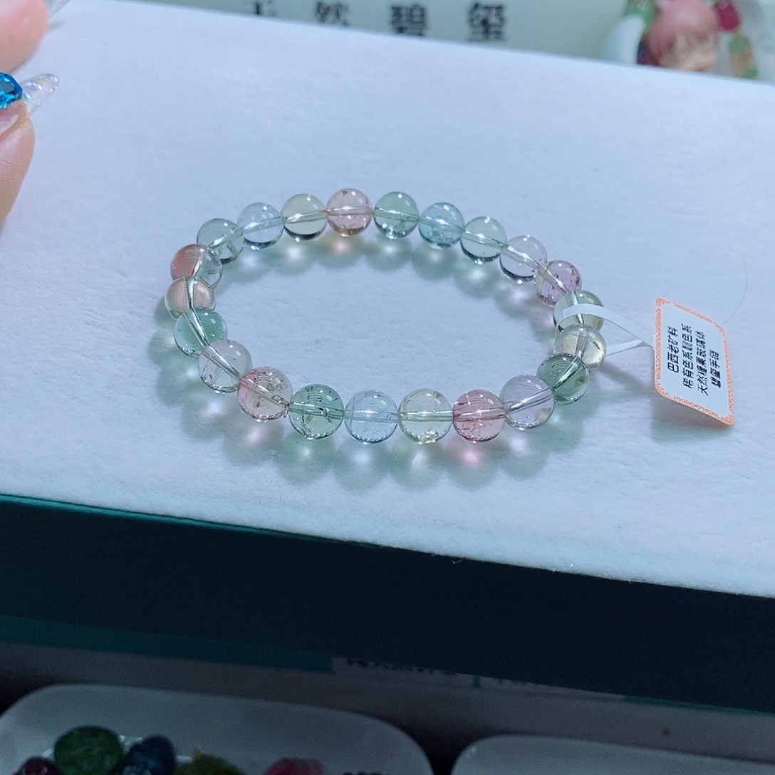 手链未镶嵌碧玺8.6mm左右