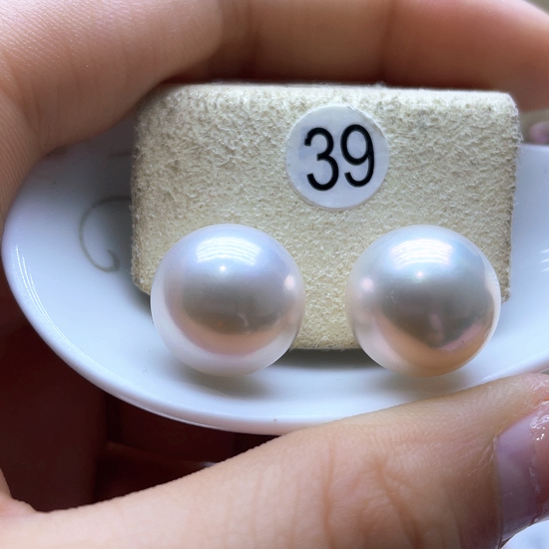 淡水珍珠耳饰银S925镶嵌