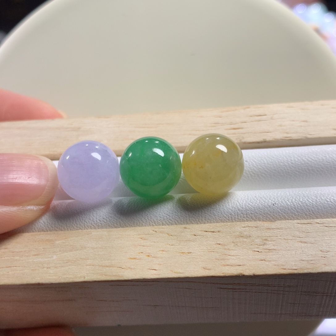 翡翠未镶嵌手链卡11+