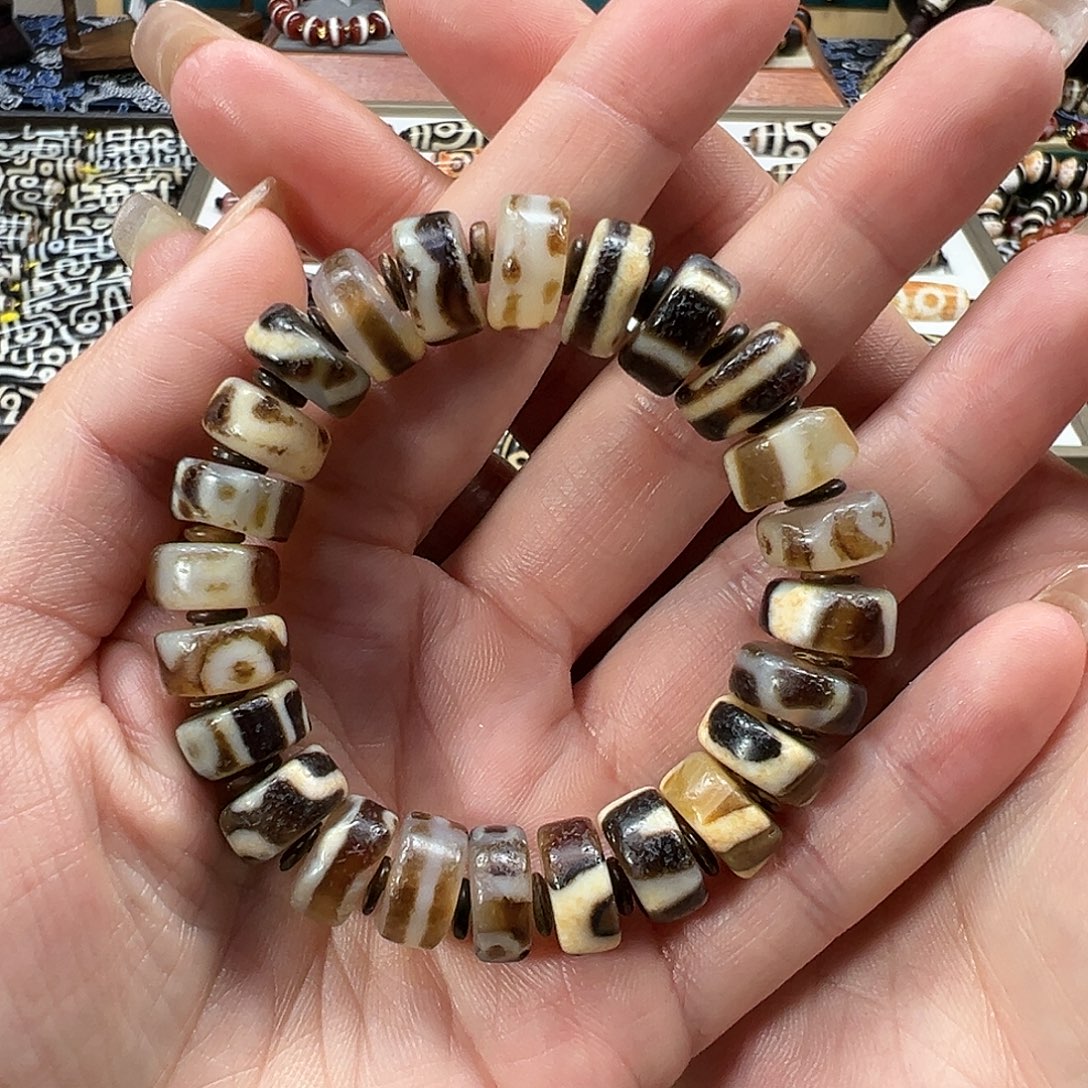 玛瑙/玉髓未镶嵌珠宝半成品王炸堕珠手串