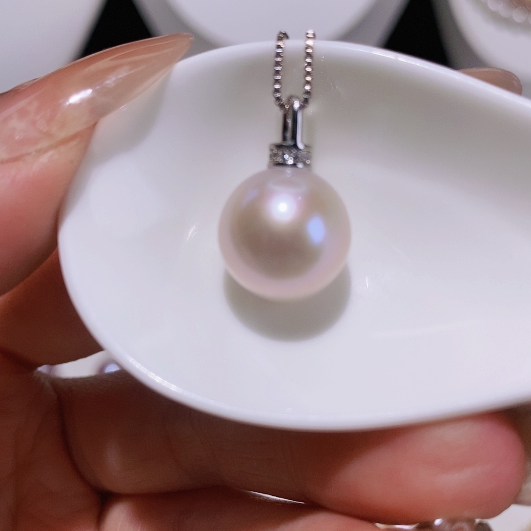 淡水珍珠颈饰银S925镶嵌