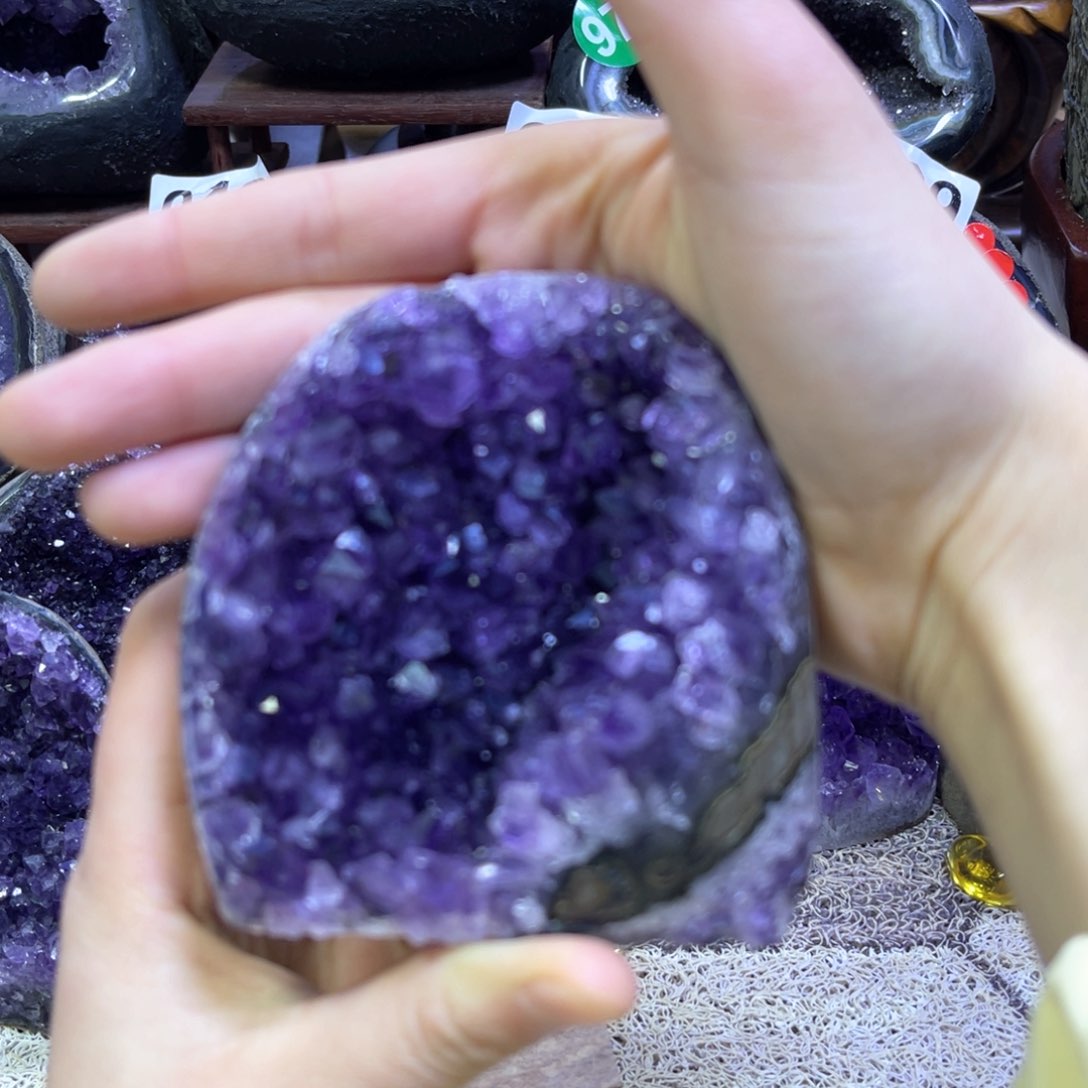 紫晶摆件未镶嵌紫水晶