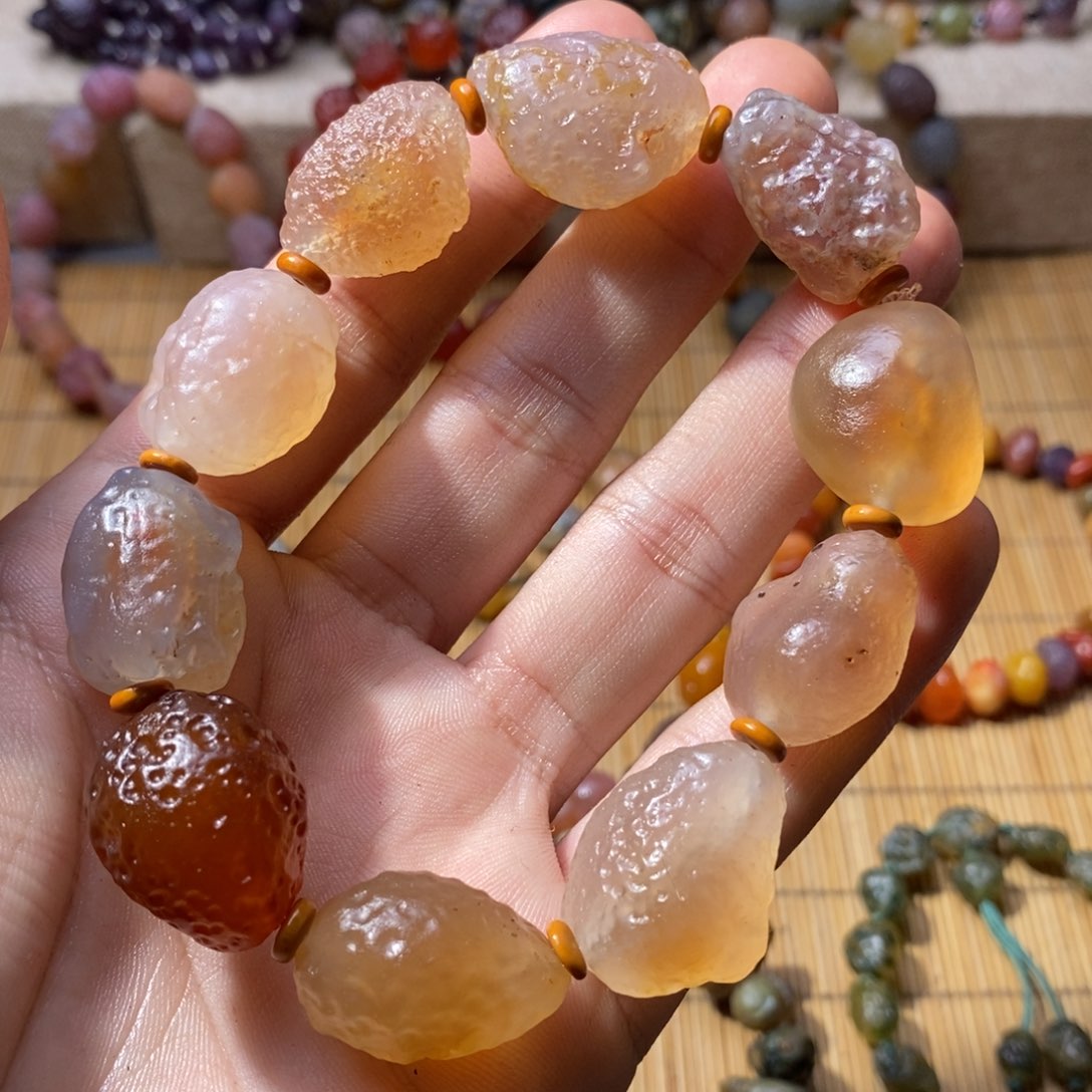 玛瑙/玉髓手链未镶嵌