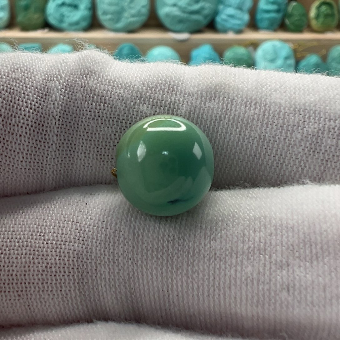 未镶嵌绿松石圆珠11mm