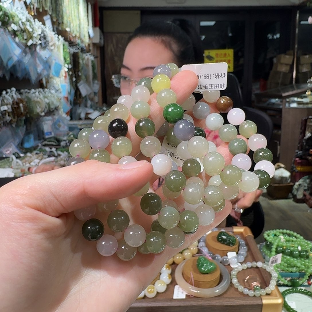 和田玉未镶嵌手链拍一发一多样性发货