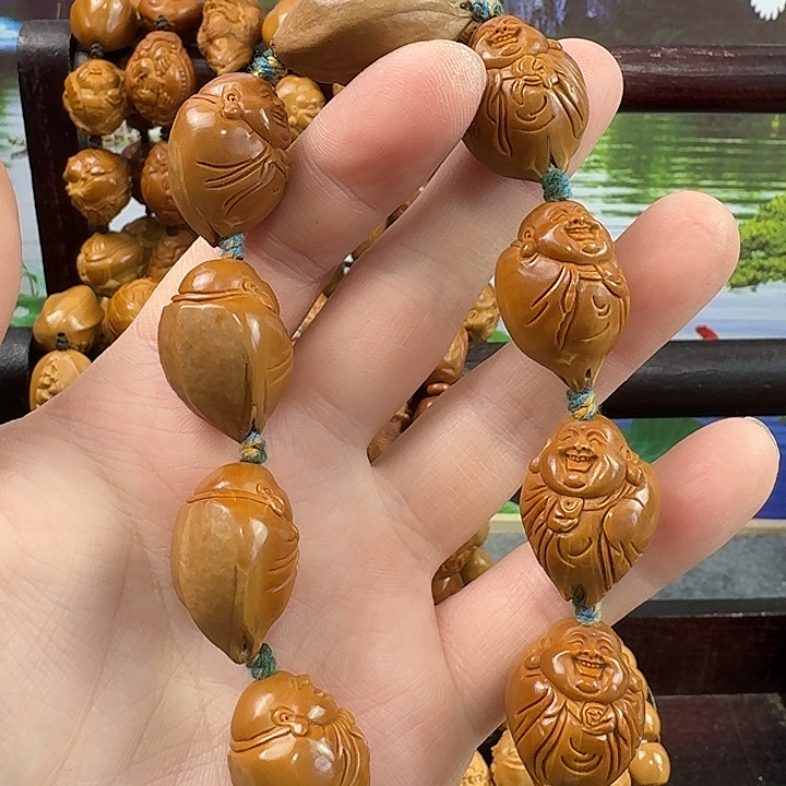 ****手串/手链橄榄核白衣弥勒