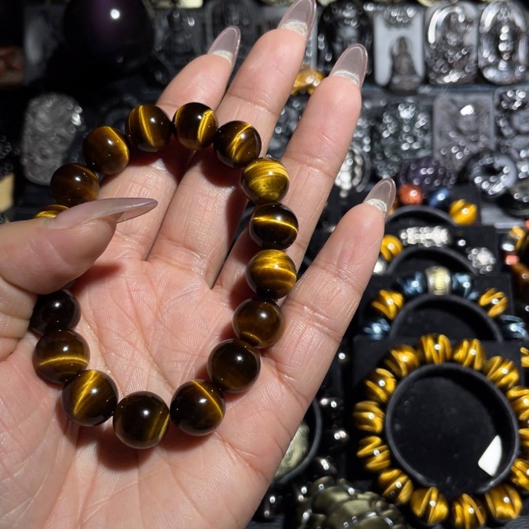 萱***y木变石（虎睛石）未镶嵌手链